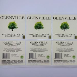 custom ice bucket resistant textured cotton paper wine labels from factory